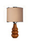 Sina Table Lampshade Wooden Body Fabric Headboard Decorative Table Lamp Night Light - 3