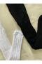 2-Piece Girls Patterned Pantyhose (80 Den Medium Thick Seasonal Pantyhose) Black & White - 2