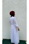 Elegant Lace Detailed White Long Dress - 4