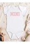 Organic 100% Cotton Mini Patterned Short Sleeve Baby Snap Body Badi Zıbın
