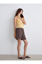 Trendlucky Standard Fit Modal Blend Women's Pleated Shorts with Difference