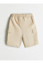 Two Mt Shop Quality Lcw Kids Beige Plain Standard & Regular Boys' Shorts - 3