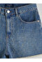 Trendlucky Mom Fit Patterned Women's Jean Shorts with Difference - 7