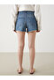 Trendlucky Mom Fit Patterned Women's Jean Shorts with Difference - 4