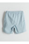Lcw Kids Elastic Waist Boys Linen Shorts with Pockets (S5) - 3