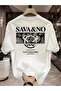 Sava&No Printed Oversize Crew Neck T-Shirt