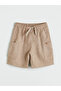 Lcw Kids Elastic Waist Boys Linen Shorts with Pockets (S5) - 2
