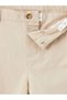 Lcw Baby Elastic Waist Gabardine Baby Boy Shorts - 2