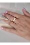 Butterfly Model Zircon Stone Adjustable Gold Gold Color Ring - 2