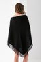 Women's Triangle Tassel Shawl, Stylish Women's Shawl Model with Tassels, Shoulder Shawl, Women's Triangle Shoulder Shawl with Tassels. - 7