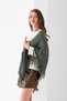 Women's Triangle Tassel Shawl, Stylish Women's Shawl Model with Tassels, Shoulder Shawl, Women's Triangle Shoulder Shawl with Tassels. - 3