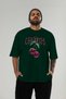 Cherry Cherries 4 Front Printed Green Oversized T-Shirt Men Women Cotton Crew Neck T-Shirt - 2