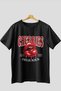 Cherry Cherries 2 Front Printed Black Oversize T-Shirt Men Women Cotton Crew Neck Tshirt