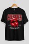 Cherry Cherries 2 Front Printed Black Oversize T-Shirt Men Women Cotton Crew Neck Tshirt - 2