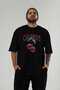 Cherry Cherries 4 Front Printed Black Oversize T-Shirt Men Women Cotton Crew Neck Tshirt - 4