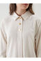 Nevavm Shirt Collar Linen Blend Dress with a Difference - 3