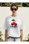 Cherry Cherries 12 Pre-Printed White Oversized T-Shirt Men Women Cotton Crew Neck T-Shirt