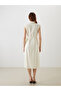 Nevavm Belted Pleated Shirt Dress with a Difference - 4