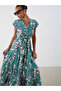 Nevavm V-Neck Floral Dress with a Difference - 2