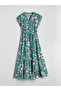 Nevavm V-Neck Floral Dress with a Difference - 5