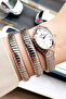 Snake Watch Model - Women's Wrist Watch, Waterproof Rose Silver Steel Band - Bracelet Gift Dkby2044C6 - 3