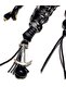 Handmade Black Anthracite Gray Color Men's Bag Charm Pants Belt Accessory Keychain - 5