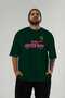 Cherry Baby Front Printed Green Oversize T-Shirt Men Women Cotton Crew Neck Tshirt - 2