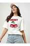 Cherry Cherries 10 Pre-Printed White Oversize T-Shirt Men Women Cotton Crew Neck T-Shirt - 4