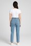 Serel Light Blue Women's High Waist Lycra Mom Jean Trousers - Casual Comfortable Fit - 2