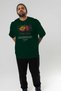 Passionflower Front Printed Green Oversize T-Shirt Men Women Cotton Crewneck Tshirt - 7