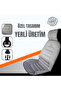 Stylish Design Seat Cushion Elegance Set of 2 Cushions Gray and Black Design with Stitches - 3