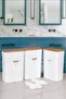 White and Colorful with Wooden Lid, Dish, Machine Plate Box Container with 2 Shovels as a Gift