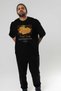 Mandarin Front Printed Black Oversize T-Shirt Men Women Cotton Crew Neck Tshirt - 7