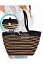 Jute Futuristic Design Daily and Beach Holiday Bag with Shoulder Strap for Women - 3