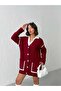 Women's Stripe Detailed Buttoned Knitwear Cardigan