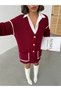 Women's Stripe Detailed Buttoned Knitwear Cardigan - 6