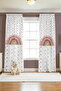 Flower Rainbows Patterned Children's Baby Room Background Curtain (Single Wing Pricing) - 2