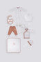 Baby Girl Crew Neck Pigment Printed Summer Regular Fit White Hospital Release Usb1214-B-V1