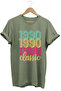 1990 Retro Vintage Classic Printed 100% Cotton Regular Fit Unisex T-Shirt