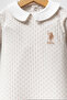 U.S. Polo Assn Baby Girl White Romper - 2