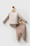 U.S. Polo Men's Baby 2-Piece Set - Beige Melange - 4