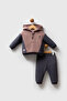 U.S. Polo Assn Baby Boy Brown Baby Sets