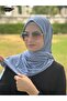 شال قطني ممشط فضي سادة - 2