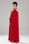 Women's Tie Detailed Backless Design Long Dress