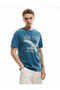 Short Sleeve Regular Fit Crew Neck Cotton Printed T-Shirt - 2
