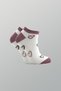 Women's Cotton Booties Socks Colorful 3-Piece Pack - 4