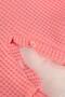 Salmon Rabbit Detailed Ornament Pocket Buttoned Baby Girl Romper (3-9 Months) - 4