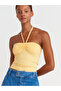 31959 Halter Strapless Top-Yellow - 3