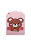 Wooden Desktop Pen Holder Cute Bear Pink - 1 Piece - 3