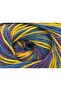 8X50Gr. Lorena Print Acrylic, Cotton Blue, Purple, Gold Summer Yarns, Cotton, Batik Patterned - 2